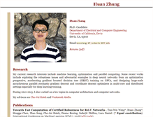 Tablet Screenshot of huan-zhang.com